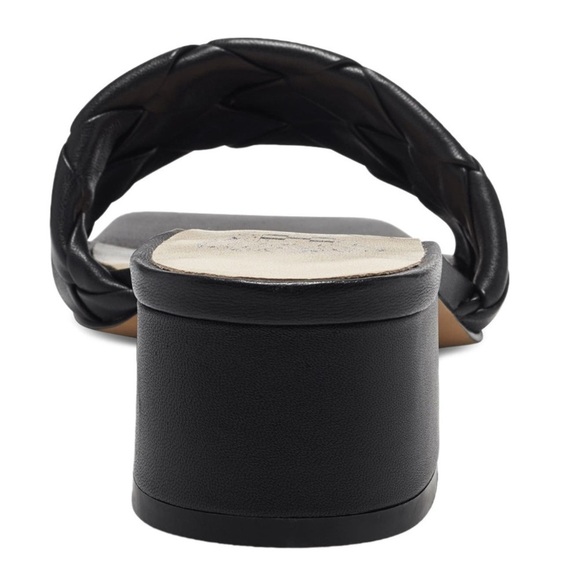 NEW! Vince Camuto Semtera Black Leather Block Heel Sandal - Size 10 👠 - Picture 7 of 10